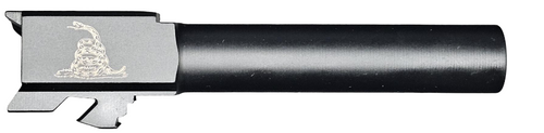 Don't Tread on Me Logo Combat Armory barrel Fits Glock 19 New 9mm Match Grade Barrel Threaded