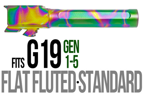 Fits Glock 17 9mm Flush Fit Barrel in Radio Active