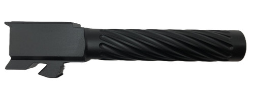 Fits Glock 17 9mm Match Golf Ball Dimpled Threaded Barrel in Black