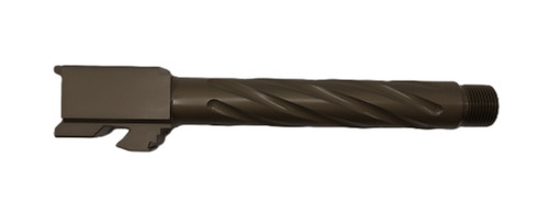 Fits Glock 17 9mm Match Golf Ball Dimpled Threaded Barrel in Radio Active