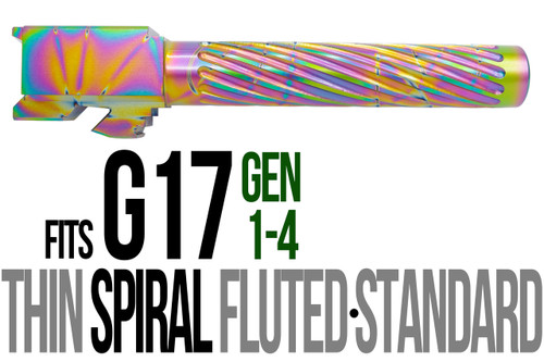 Fits Glock 17 9mm Match Straight Fluted Barrel Threaded in Python