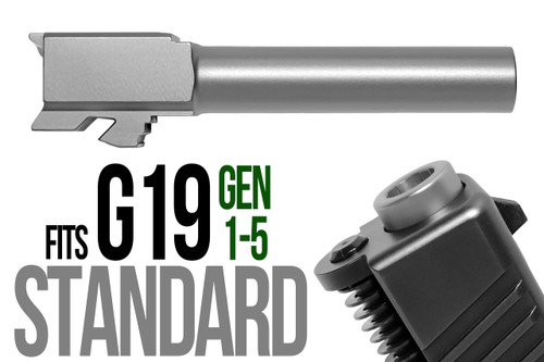 Fits Glock 17 New  9mm Match Grade Barrel in Flat Gray