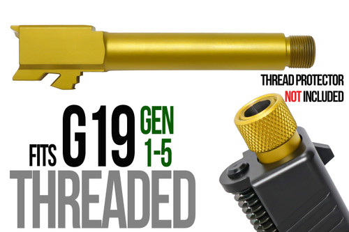 Fits Glock 19 9mm Match Grade Barrel Threaded in Chameleon