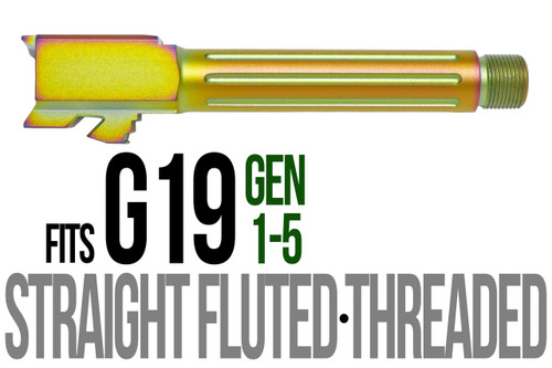 Fits Glock 19 9mm Match Straight Fluted Barrel in Chameleon