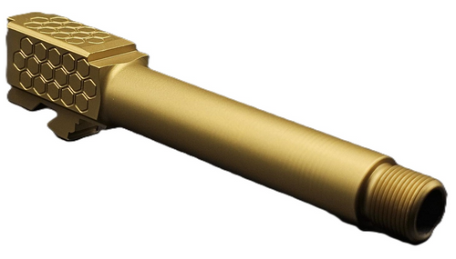 Fits Glock 19 9mm Match Titan 2 Series Threaded Barrel in Gold