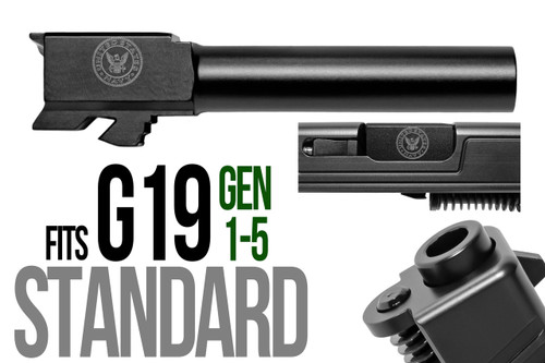 Navy Logo Combat Armory barrel Fits Glock 19 9mm Flush Fit Barrel