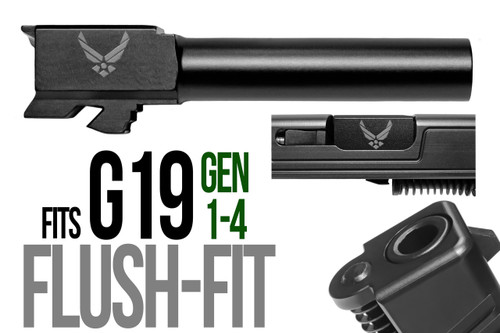 Navy Logo Combat Armory barrel Fits Glock 19 New 9mm Match Grade Barrel threaded