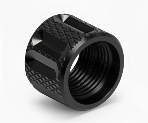 Thread Protector 1/2 x 28 (9mm & .357SIG Barrel) Knurled Straight Fluted in Gold