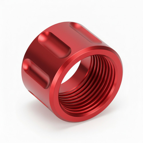 Thread Protector 1/2 x 28 (9mm & .357SIG Barrel) Knurled Thick Spiral in Naked